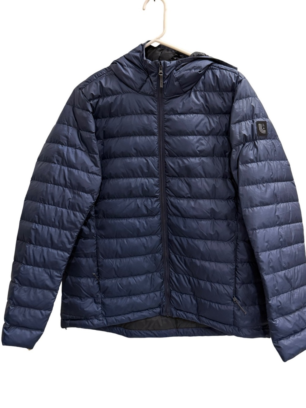 LOLE Down Puffer Jacket Navy Blue Size Large